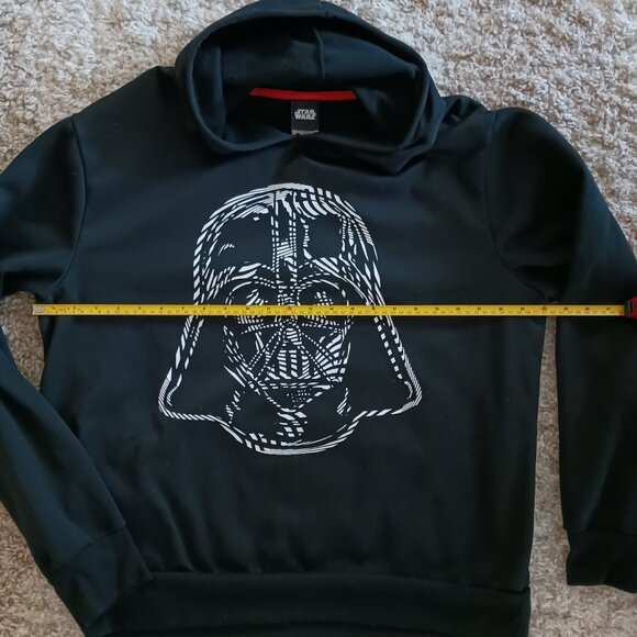 Star Wars Men's Hoodie Black Long Sleeve Graphic Size Large Grunge Y2K - Picture 3 of 6